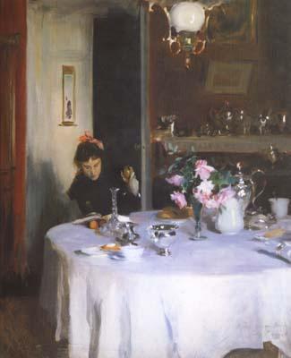 John Singer Sargent The Breakfast Table (mk18) Germany oil painting art